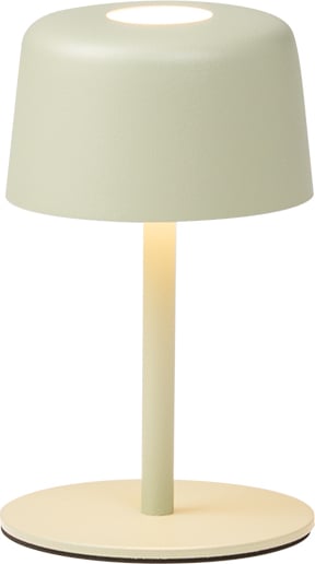 Lampa stołowa bezprzewodowa Ailati szałwiowa zieleń z regulowaną wysokością