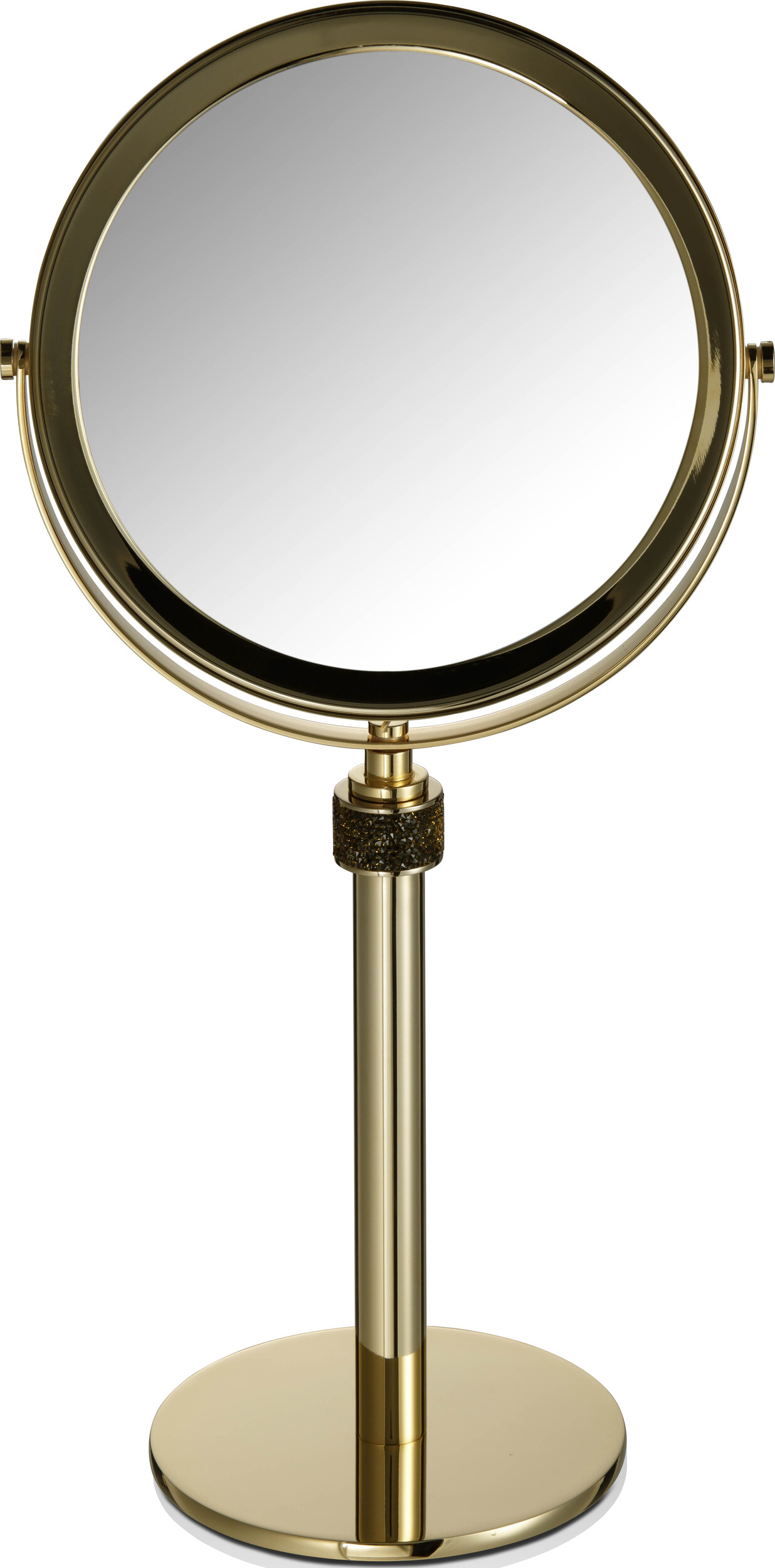 Lusterko kosmetyczne powiększające x5 Rocks złote