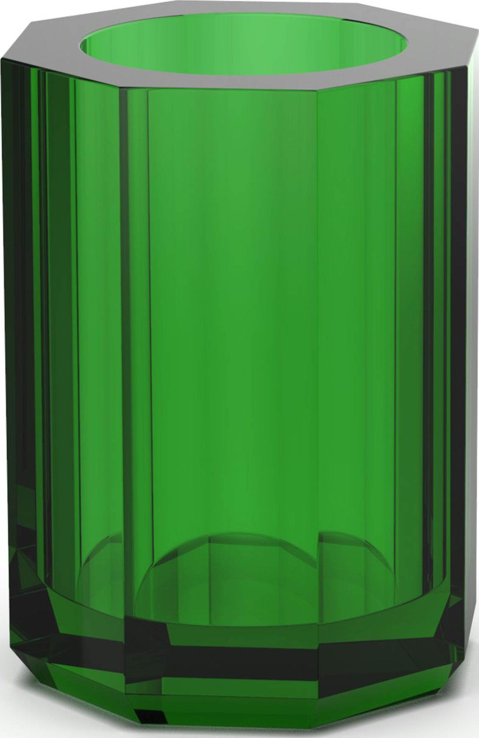 Kubek na szczoteczki do zębów Kristall zielony