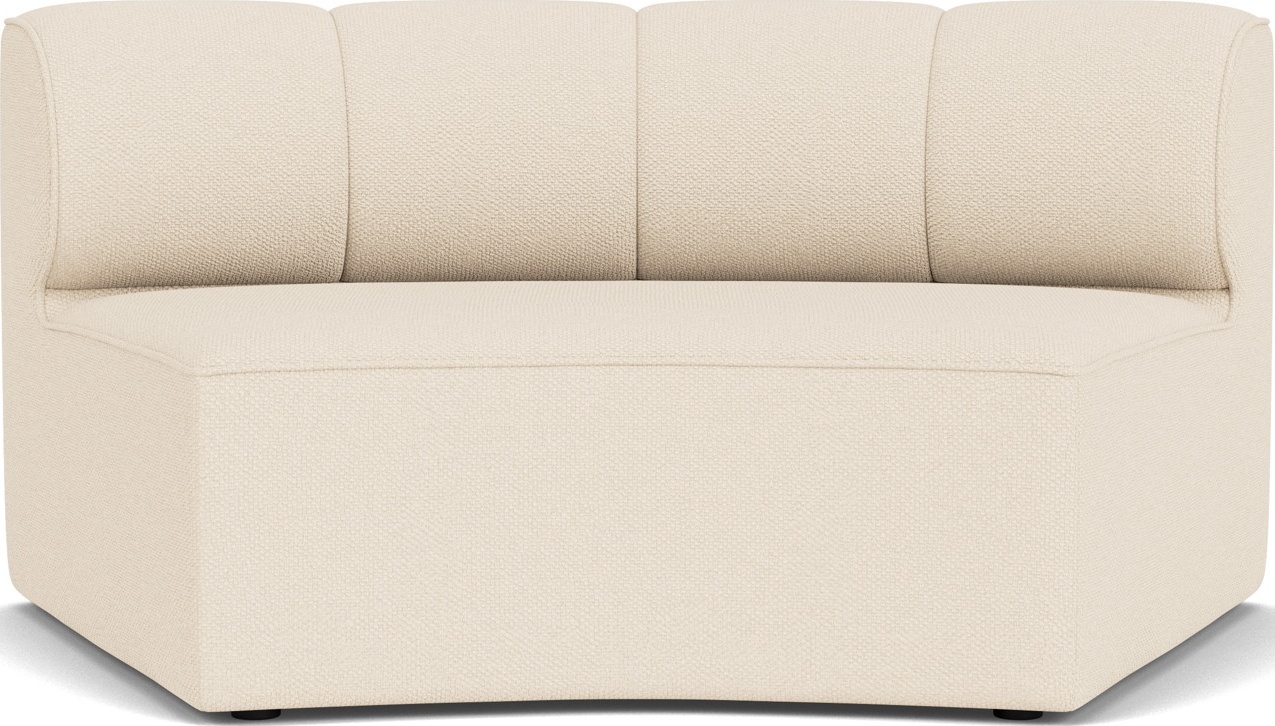 Element środkowy sofy modułowej Eave Seamline Concave kremowy