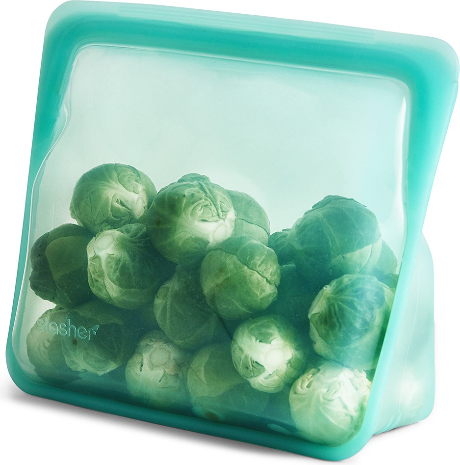 Torebka silikonowa na żywność Stasher morska stojąca