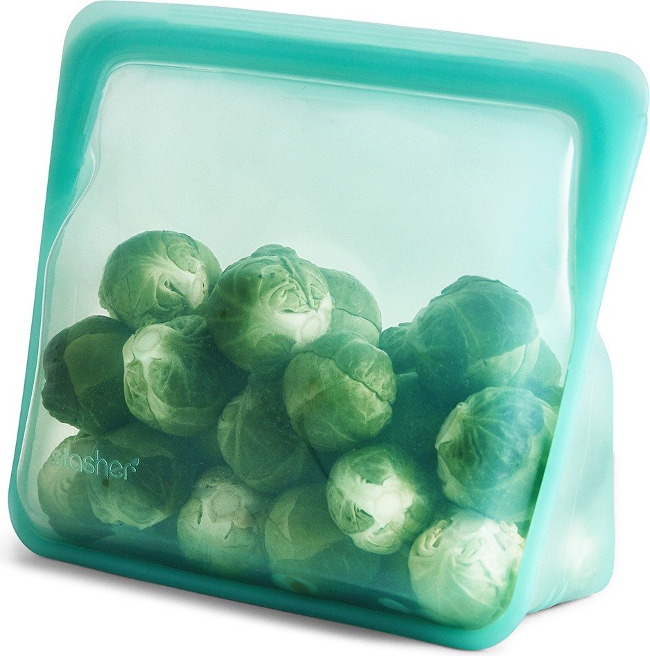 Torebka silikonowa na żywność Stasher morska stojąca