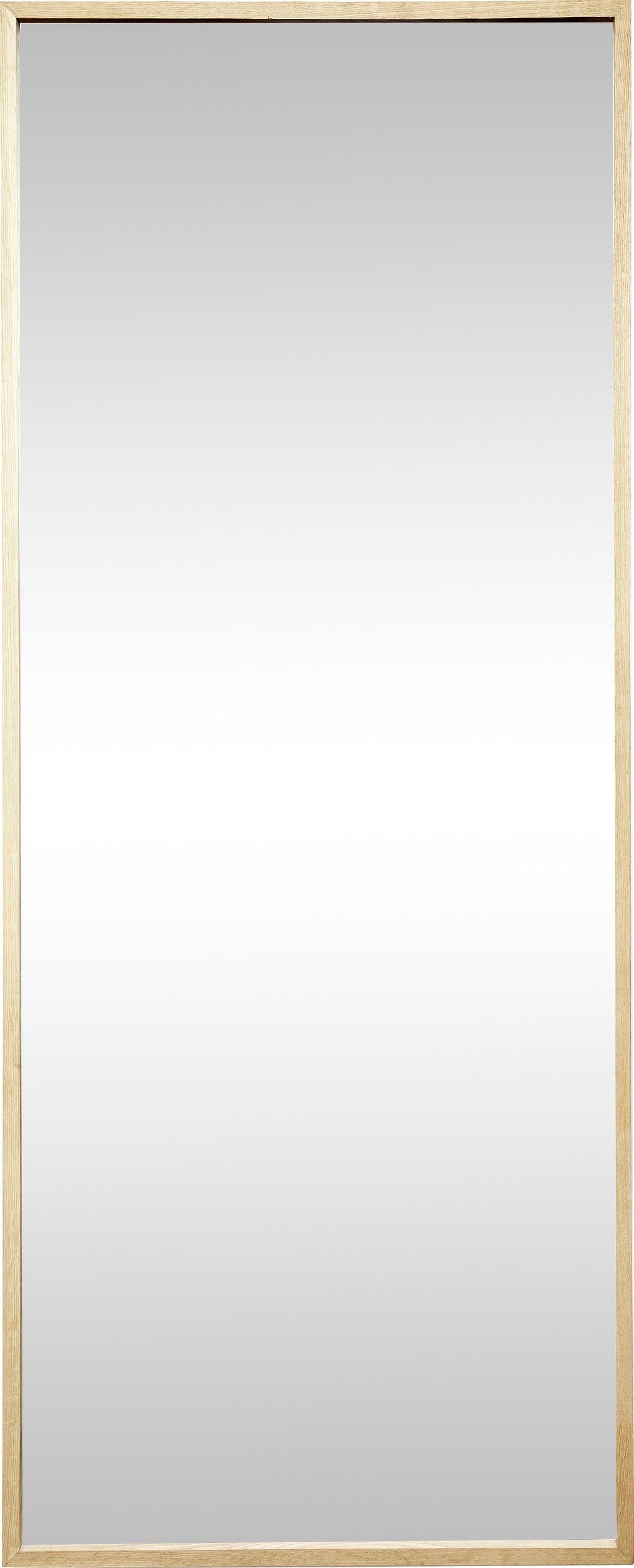 Lustro ścienne Glimpse 180 cm z drewnianą ramą