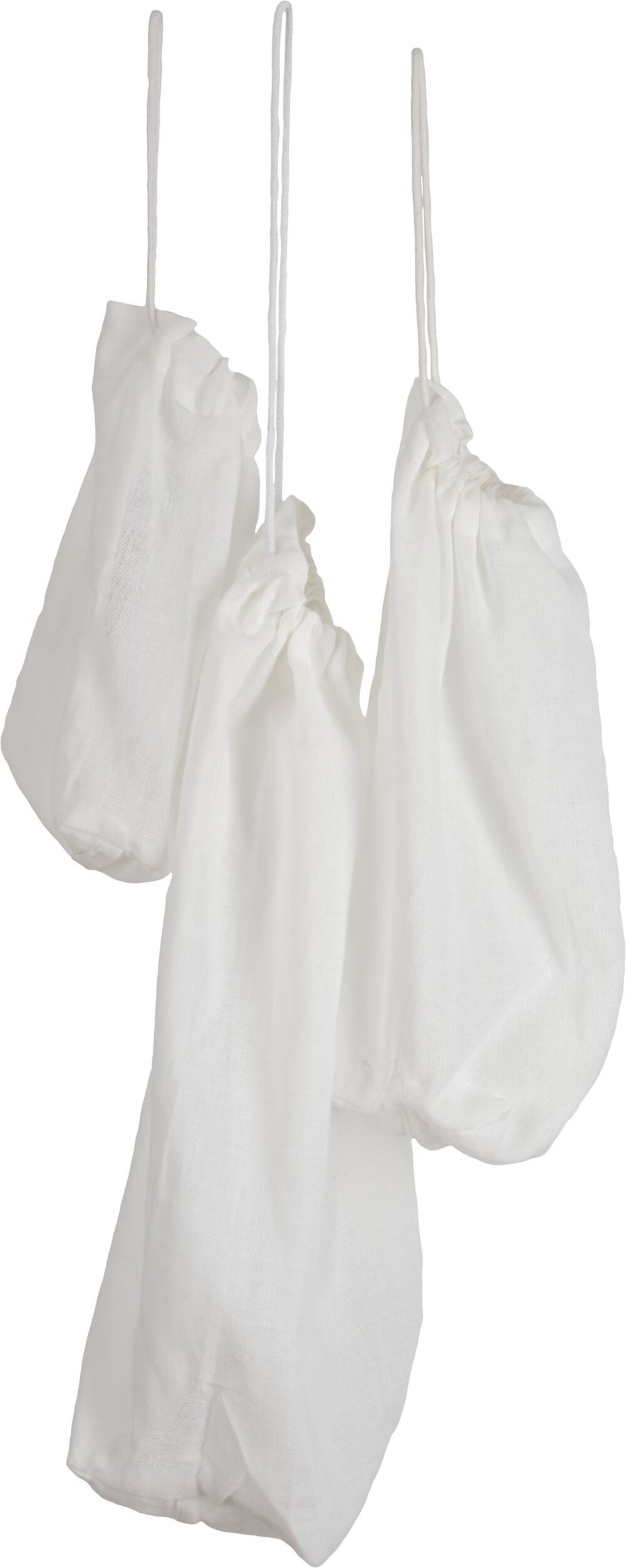 Worki na warzywa lub owoce The Organic Company białe 3 szt.