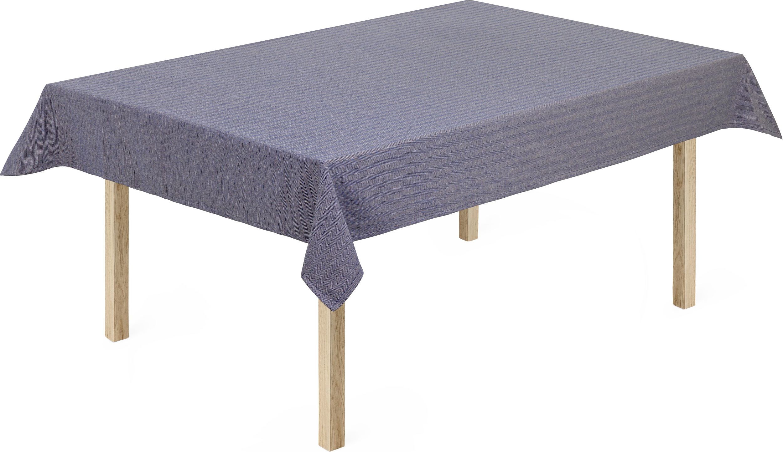 Obrus Herringbone 150 x 220 cm niebieski