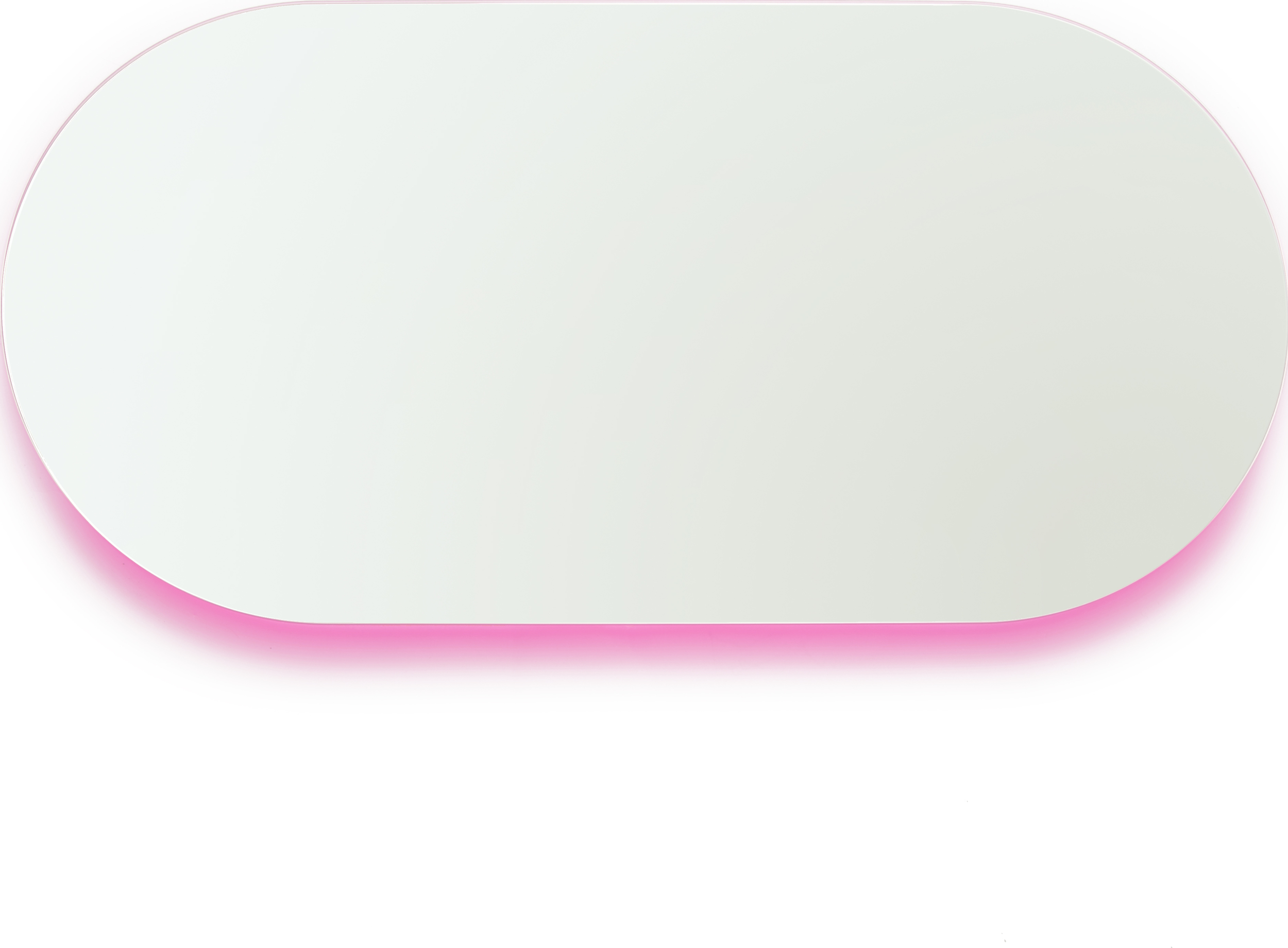 Lustro ścienne Moonlight 45 x 90 cm różowe