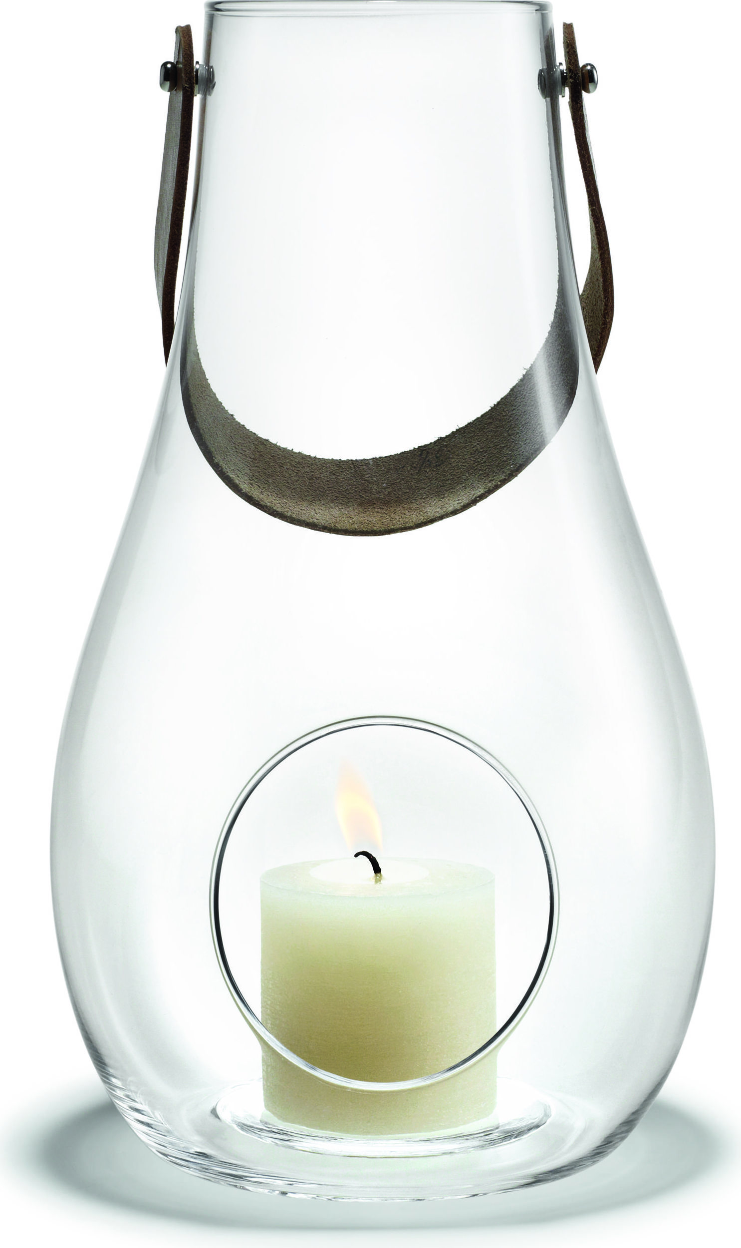 Świecznik Design with Light transparentny 45 cm