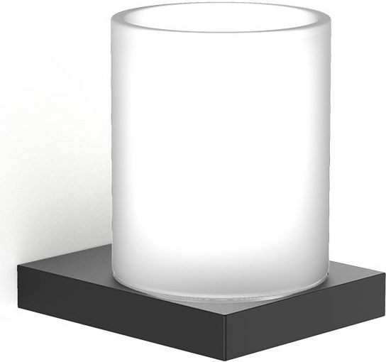 Kubek na szczoteczki do zębów Contract czarny mat ścienny