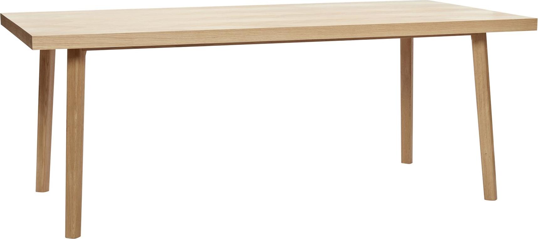 Stół Hübsch 100 x 200 cm z drewna dębowego