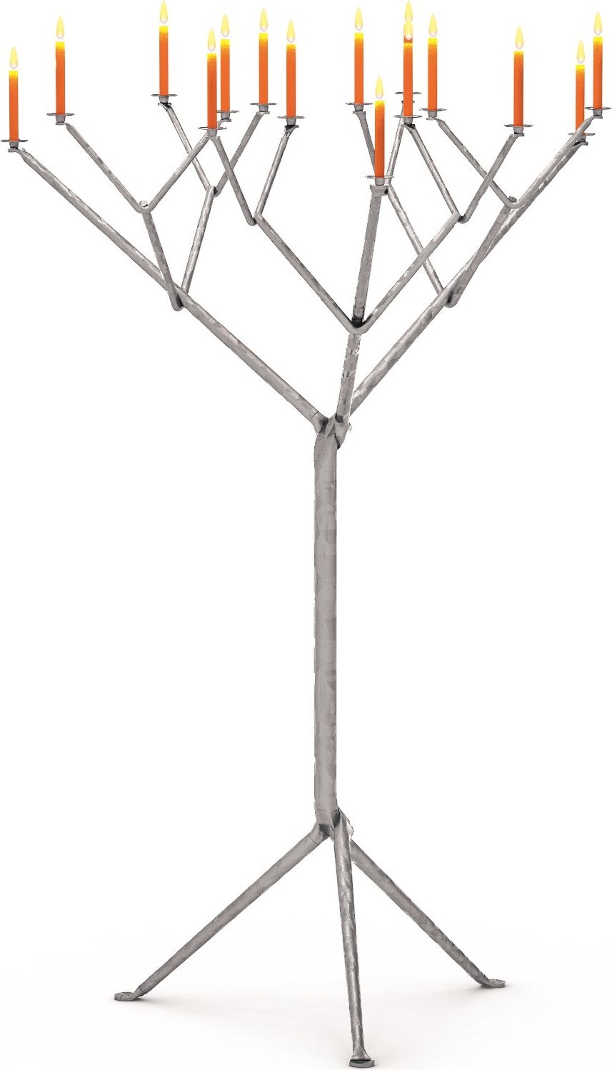 Świecznik podłogowy Officina na 15 świec ocynkowany