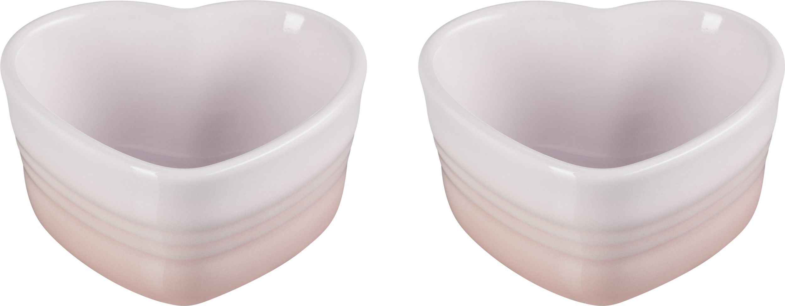 Foremki do pieczenia i serwowania Heart 300 ml jasnoróżowe 2 szt.