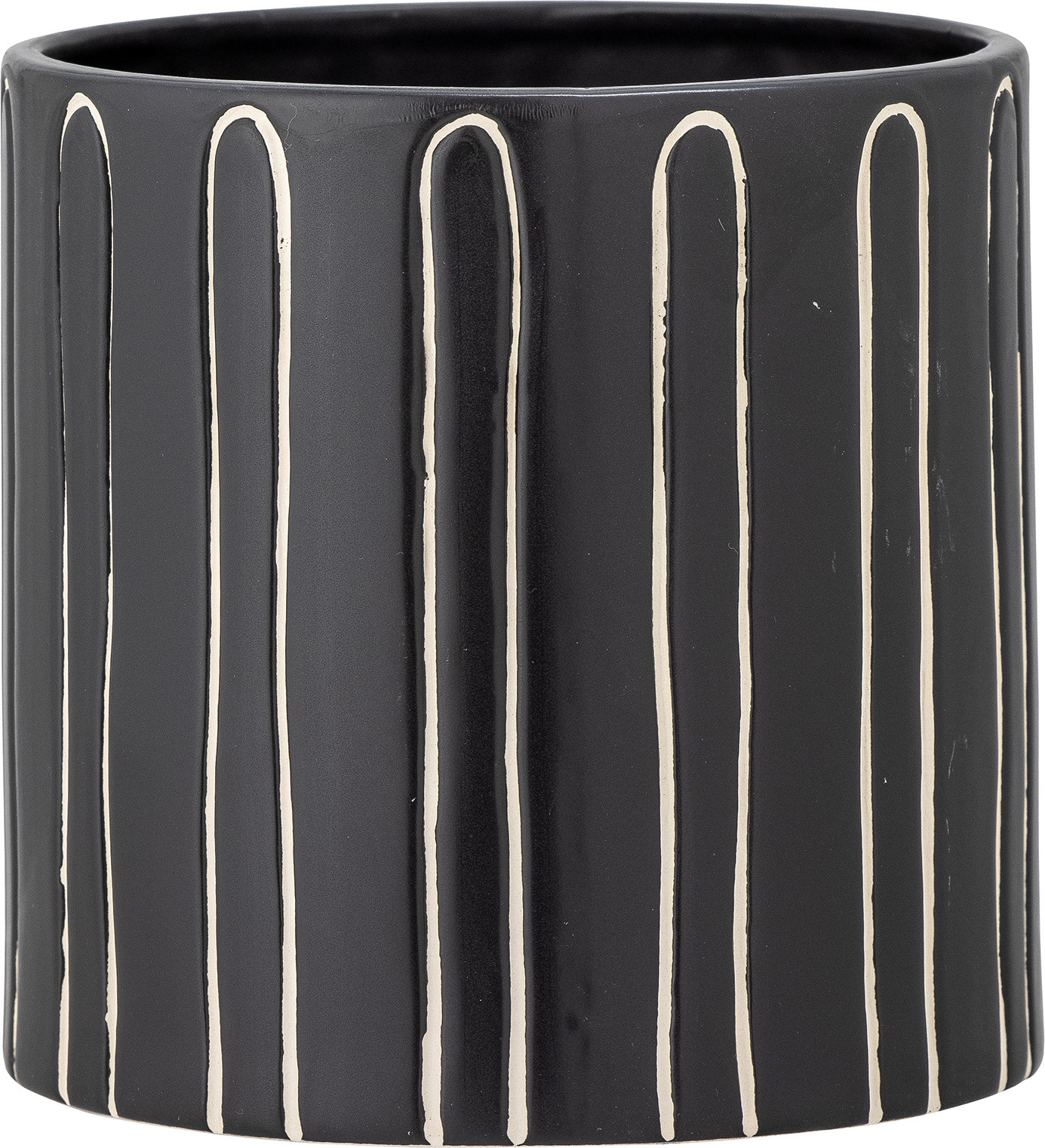 Osłonka na doniczkę Troy w paski 14 cm