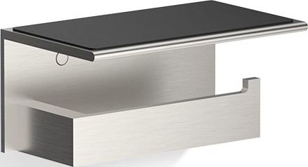 Wieszak na papier toaletowy Contract stal matowa z półką