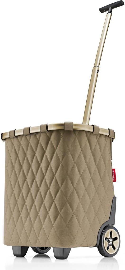 Koszyk na kółkach Carrycruiser oliwkowy pikowany