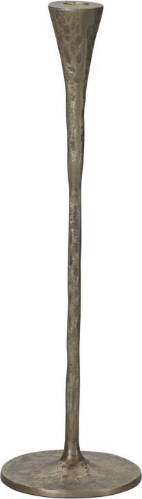 Świecznik na klasyczną świecę Stada 42,5 cm antyczny mosiądz