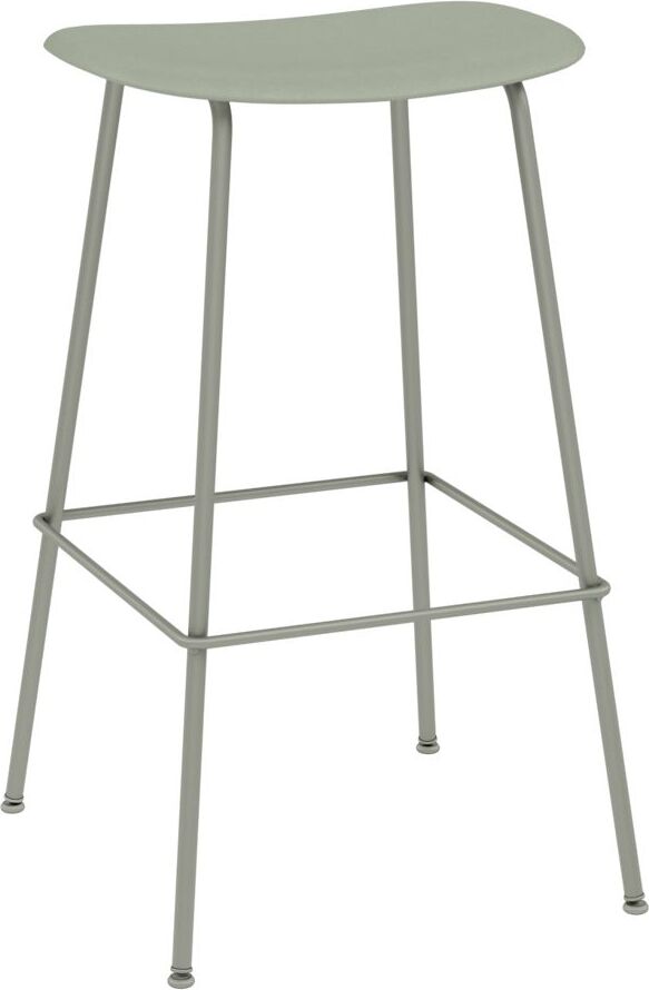 Stołek barowy Fiber Tube 75 cm szarozielony