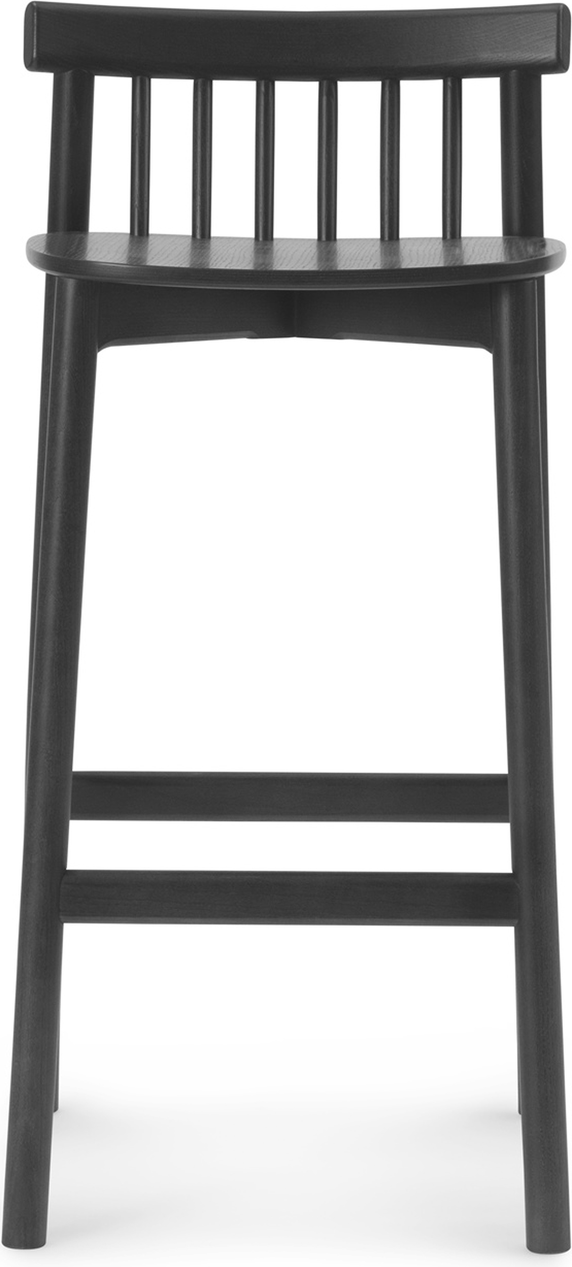 Krzesło barowe Pind 75 cm czarny jesion