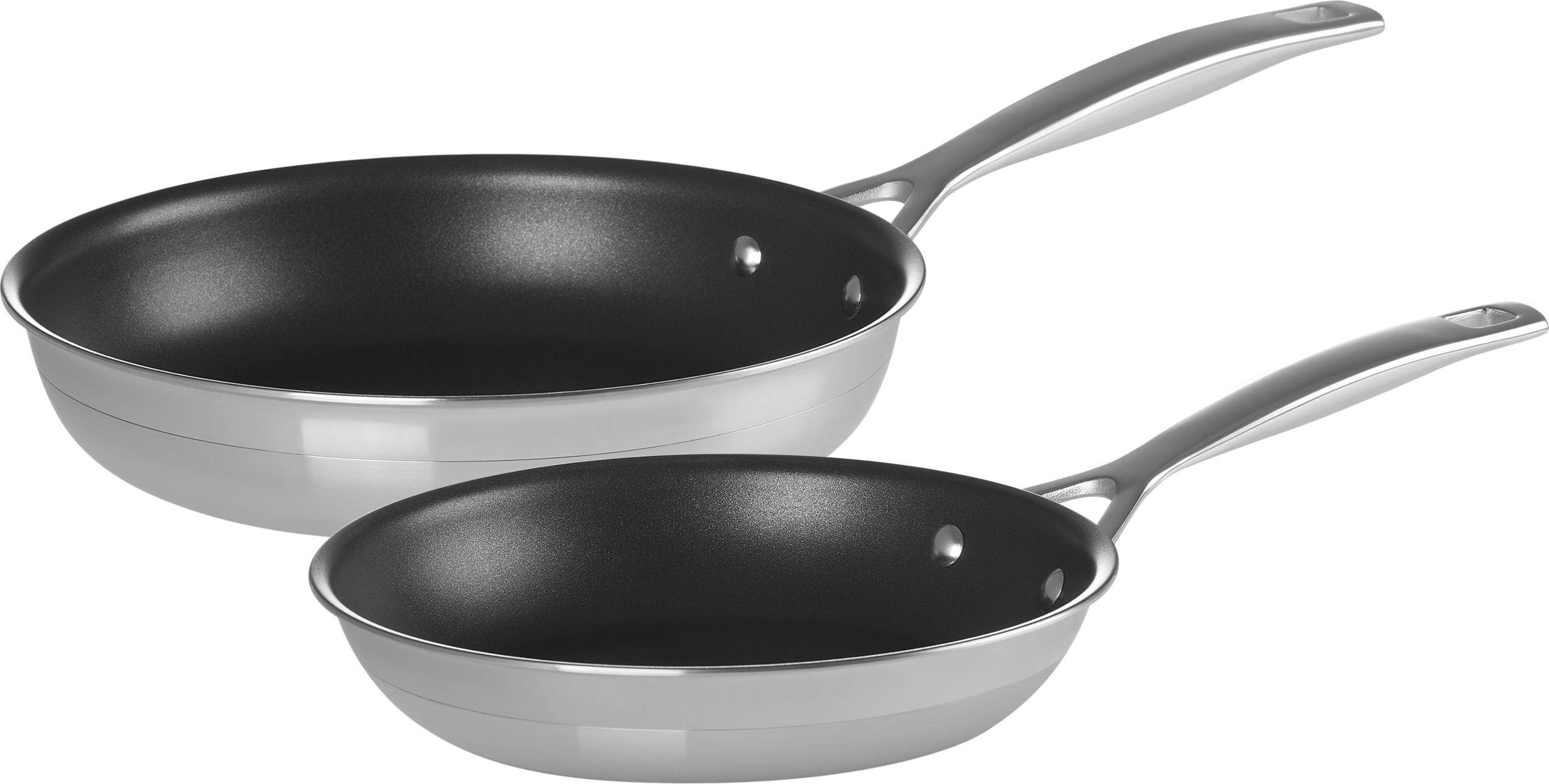 Patelnie 3-ply ze stali nierdzewnej 2 szt.