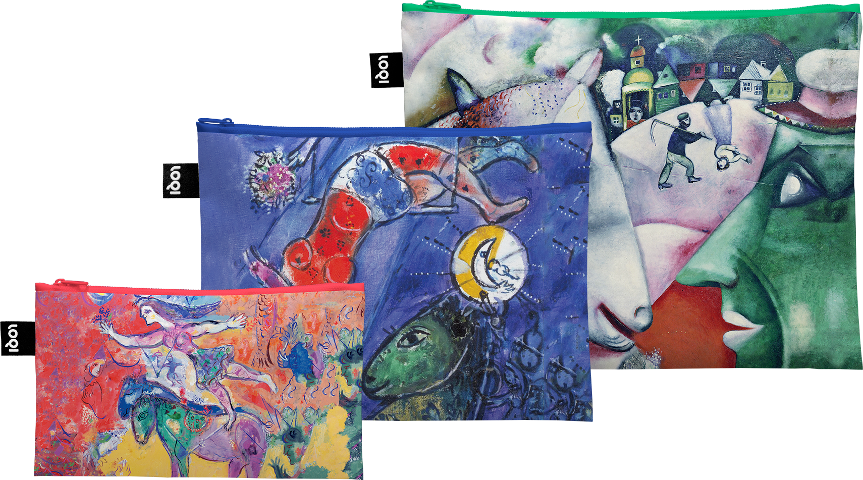 Saszetki Museum Marc Chagall z recyklingu 3 szt.