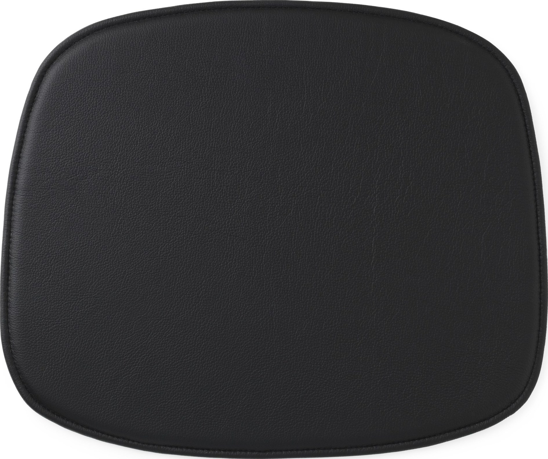 Poduszka na krzesło Form czarna skórzana