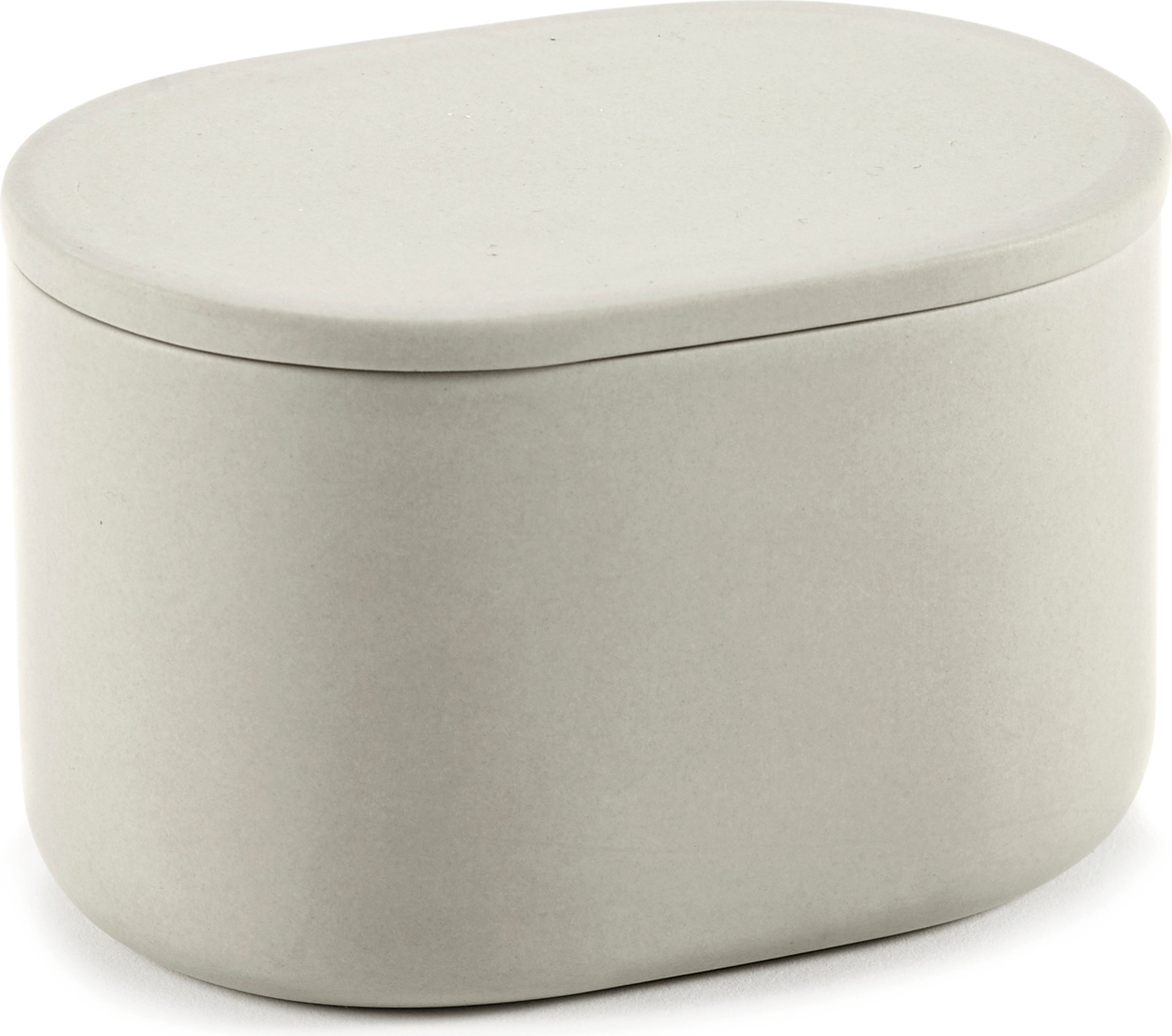 Pojemnik łazienkowy Cose owalny 6,5 cm beżowy