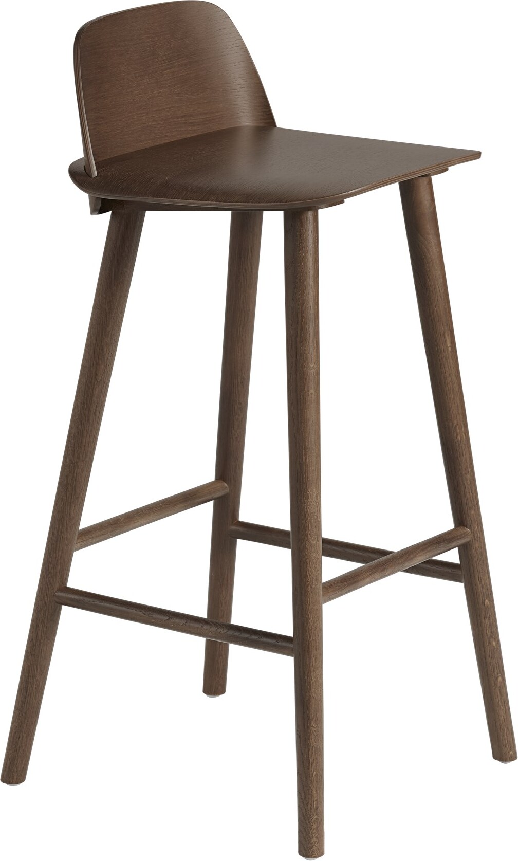 Stołek barowy Nerd 75 cm ciemny brąz