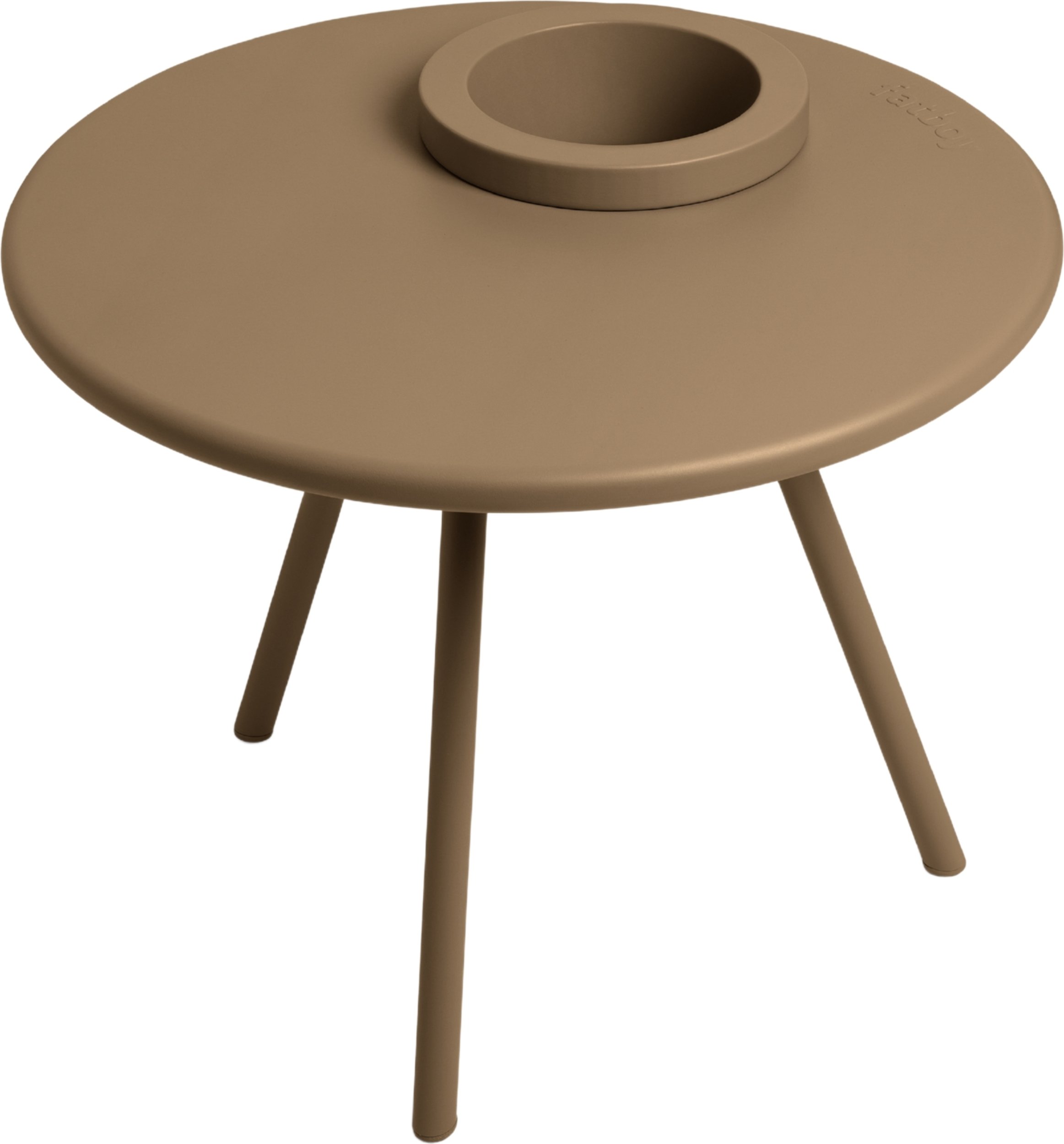 Stolik z doniczką Bakkes brązowy