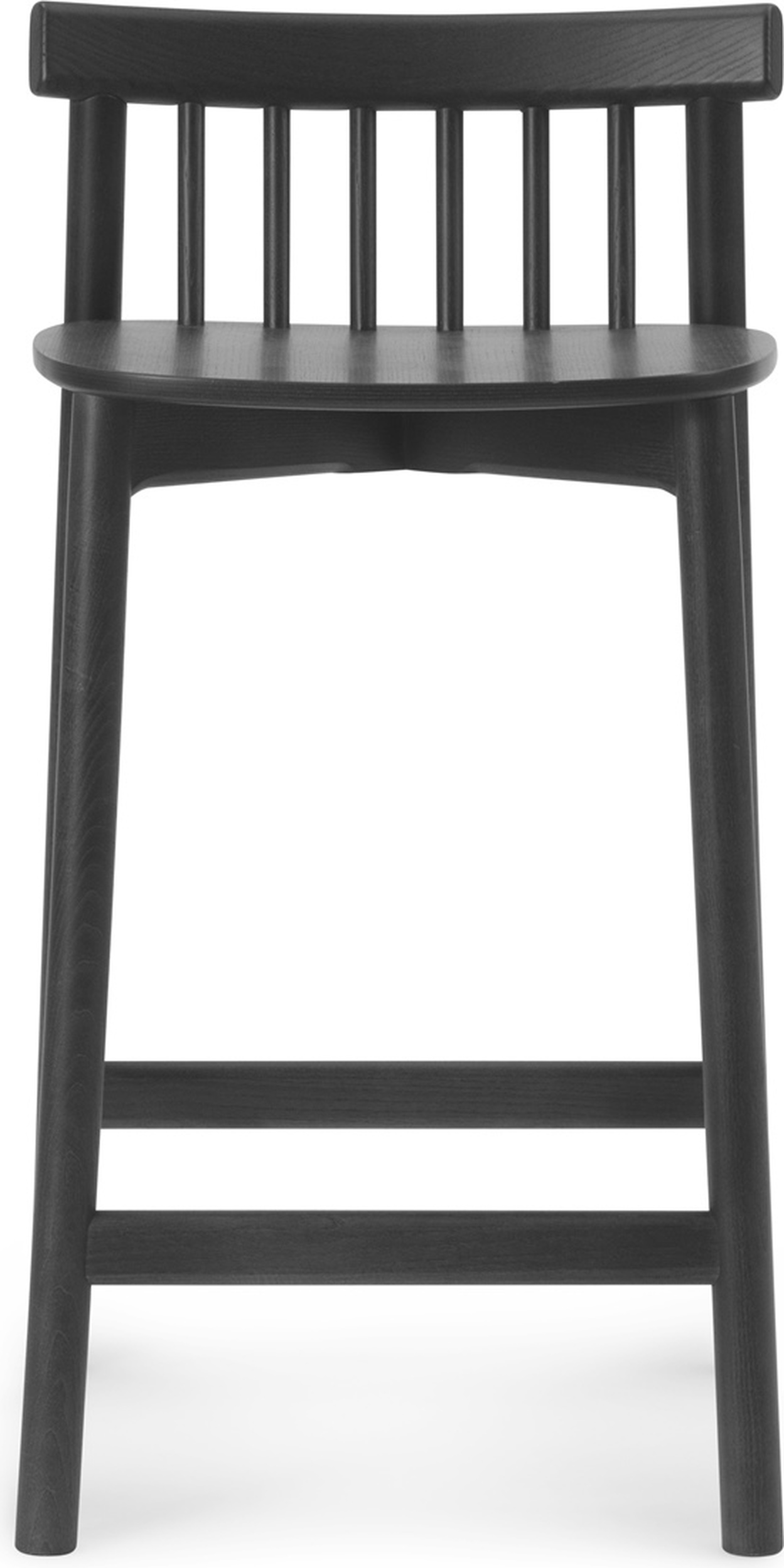 Krzesło barowe Pind 65 cm czarny jesion