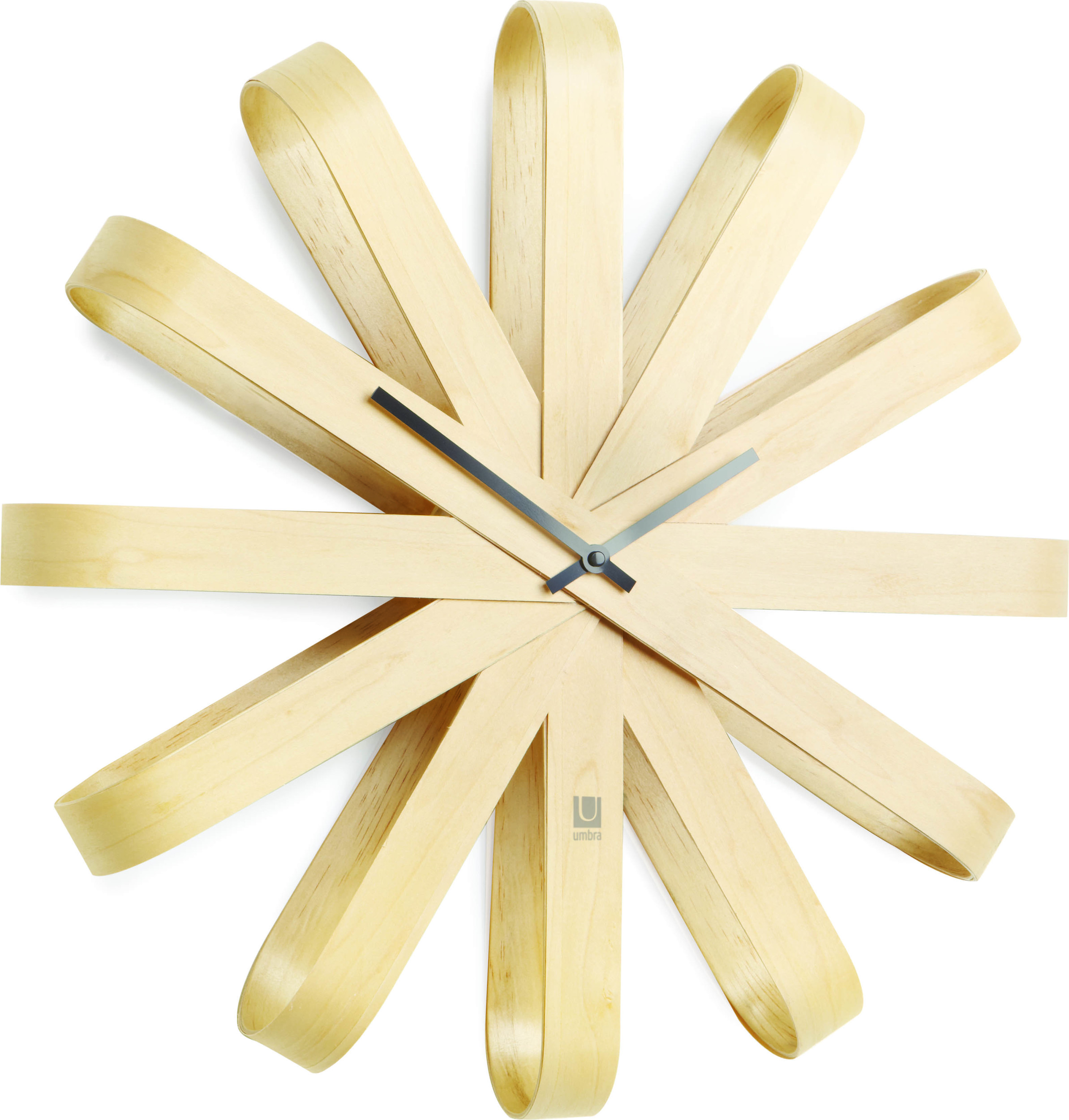 Zegar Ribbonwood naturalny