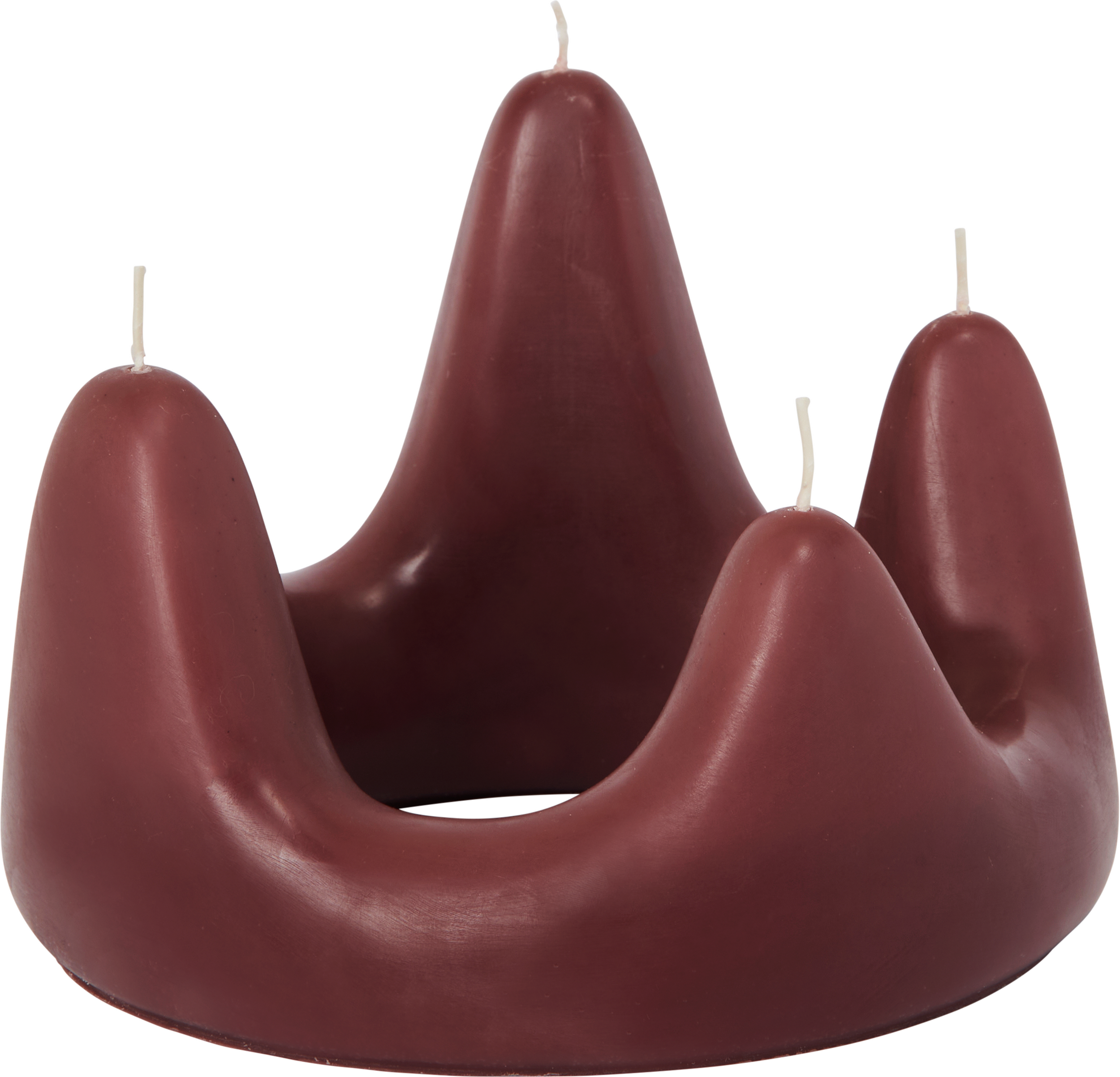 Świeca Stala Ring bordowa