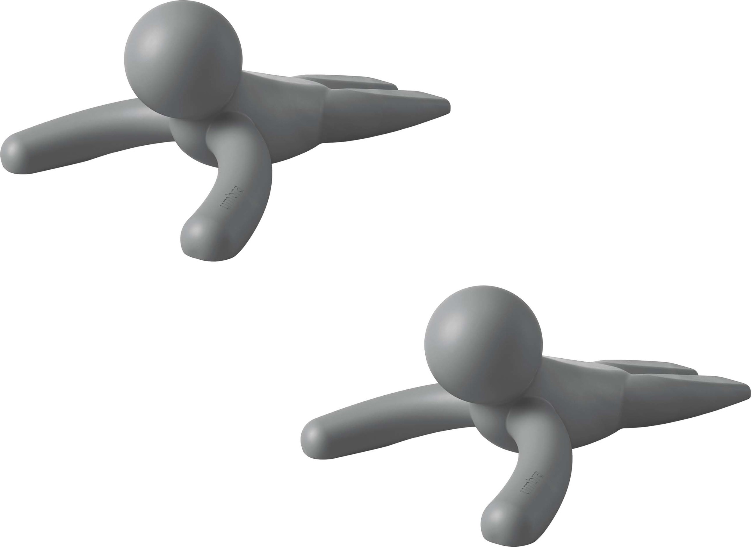 Stopery do drzwi Buddy szare 2 szt.