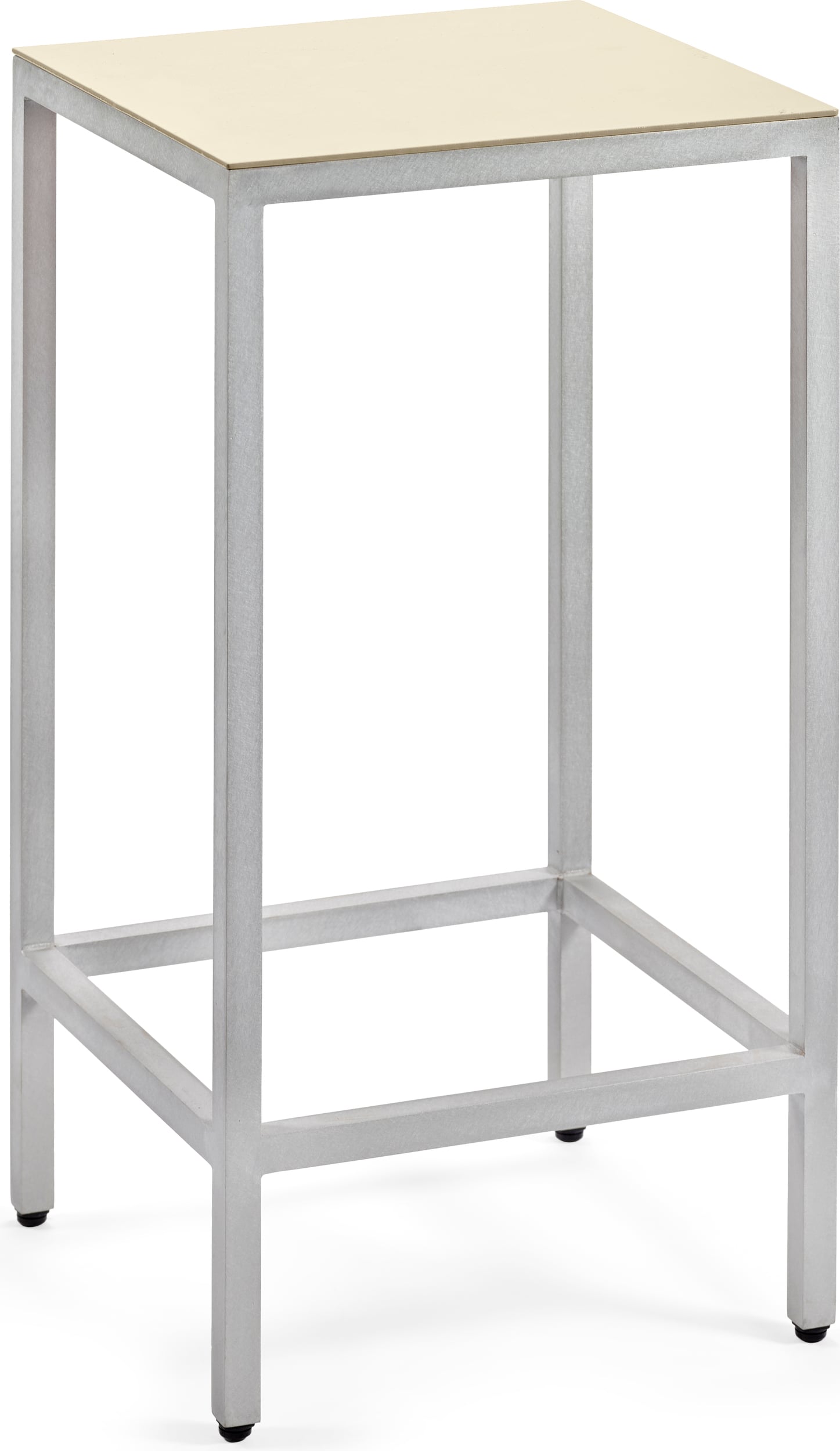 Stołek barowy Alu 65 cm kość słoniowa