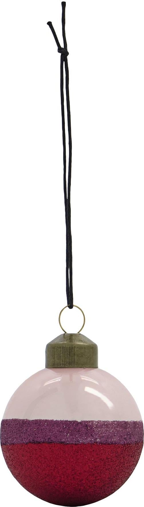 Bombki Stripe 8 cm 4 szt.