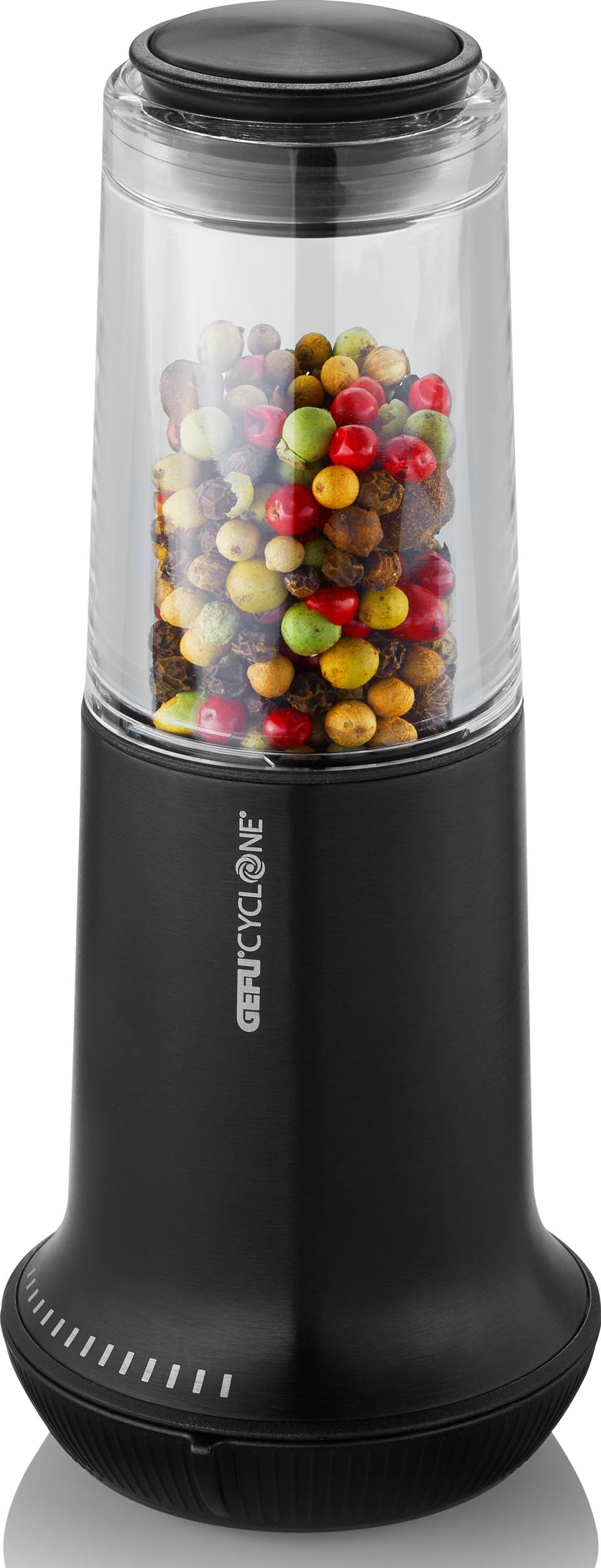 Młynek do soli lub pieprzu X-Plosion średni czarny powlekany