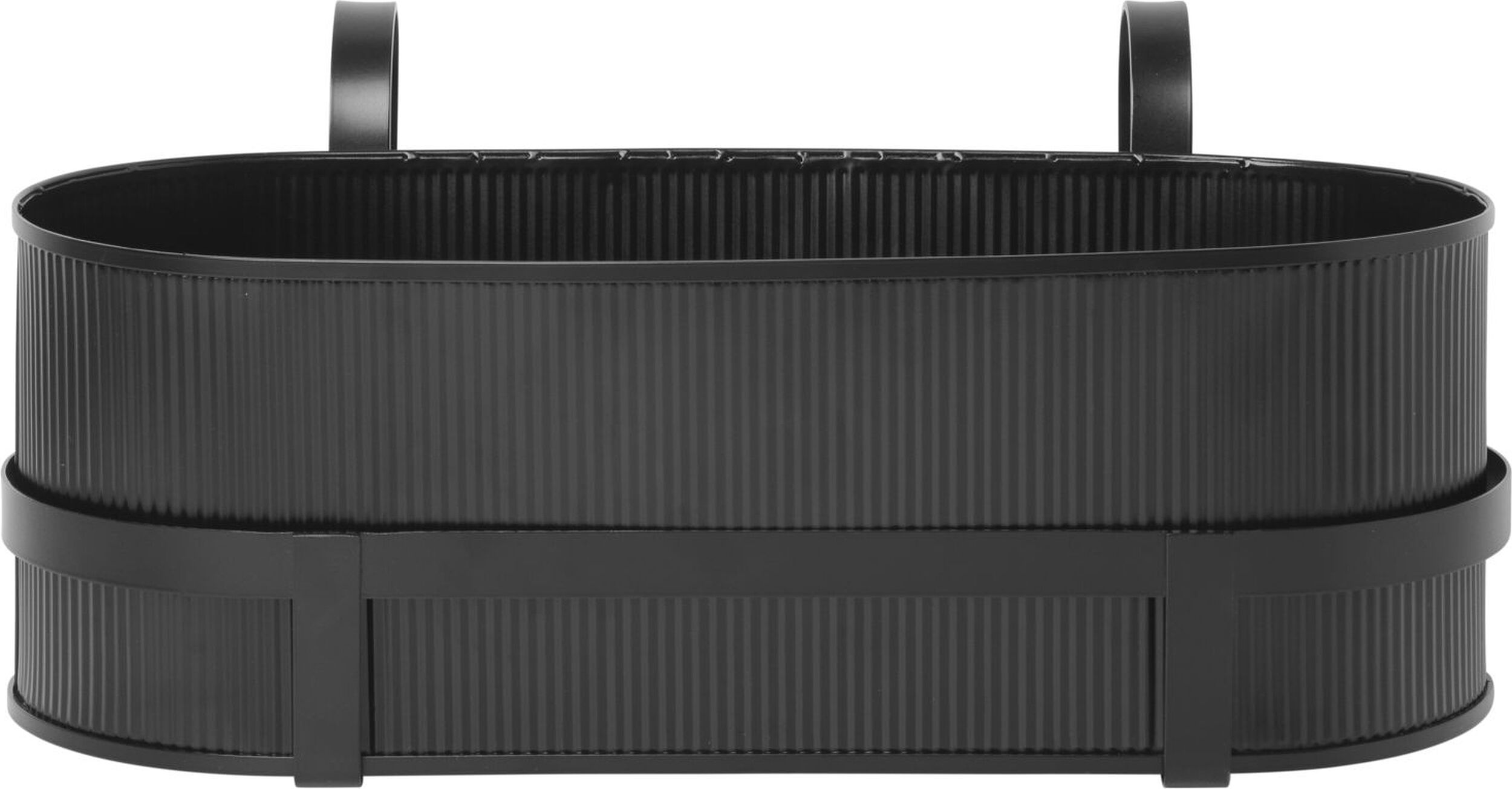 Doniczka balkonowa Bau czarna