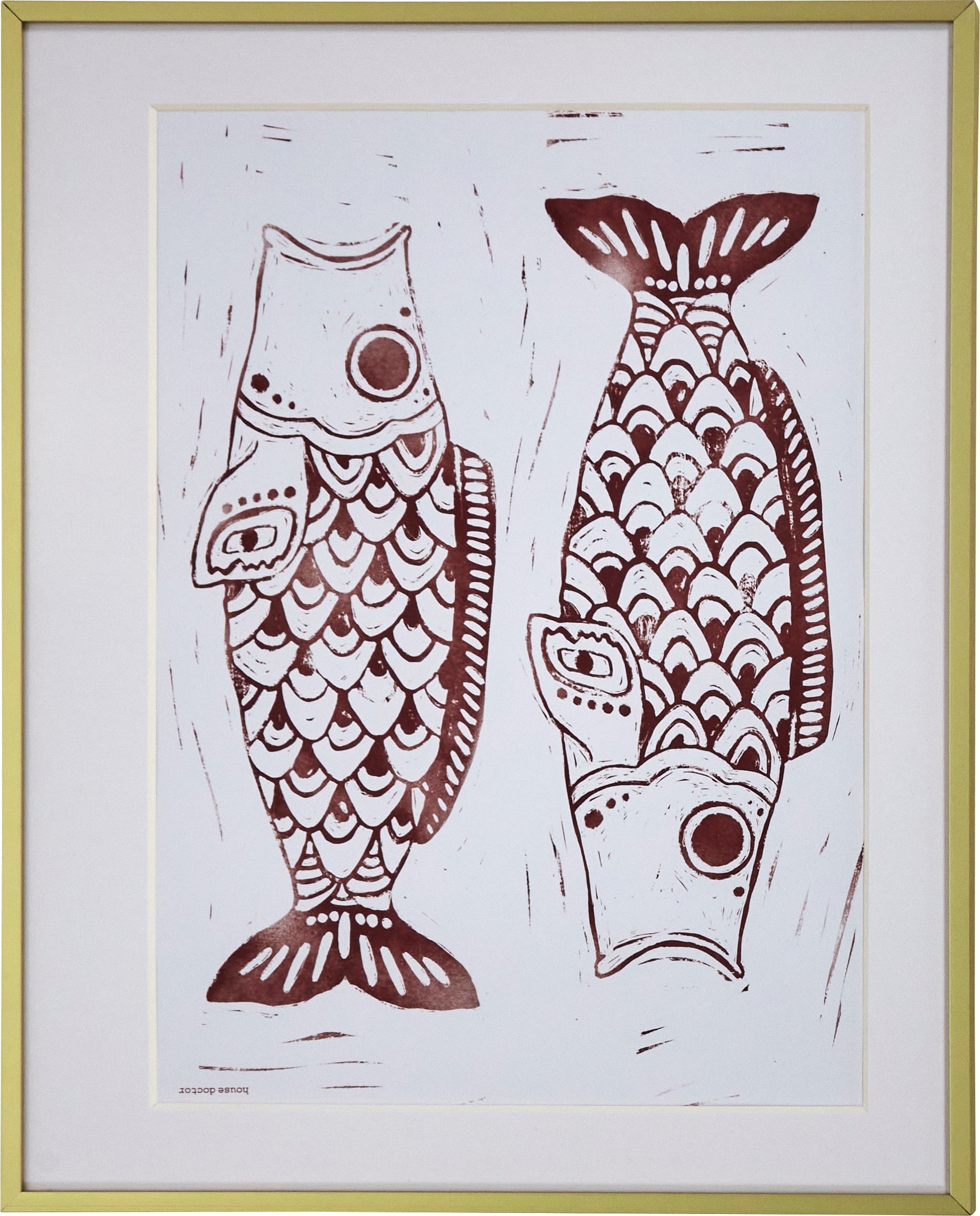 Obraz w ramie Fish 40 x 50 cm