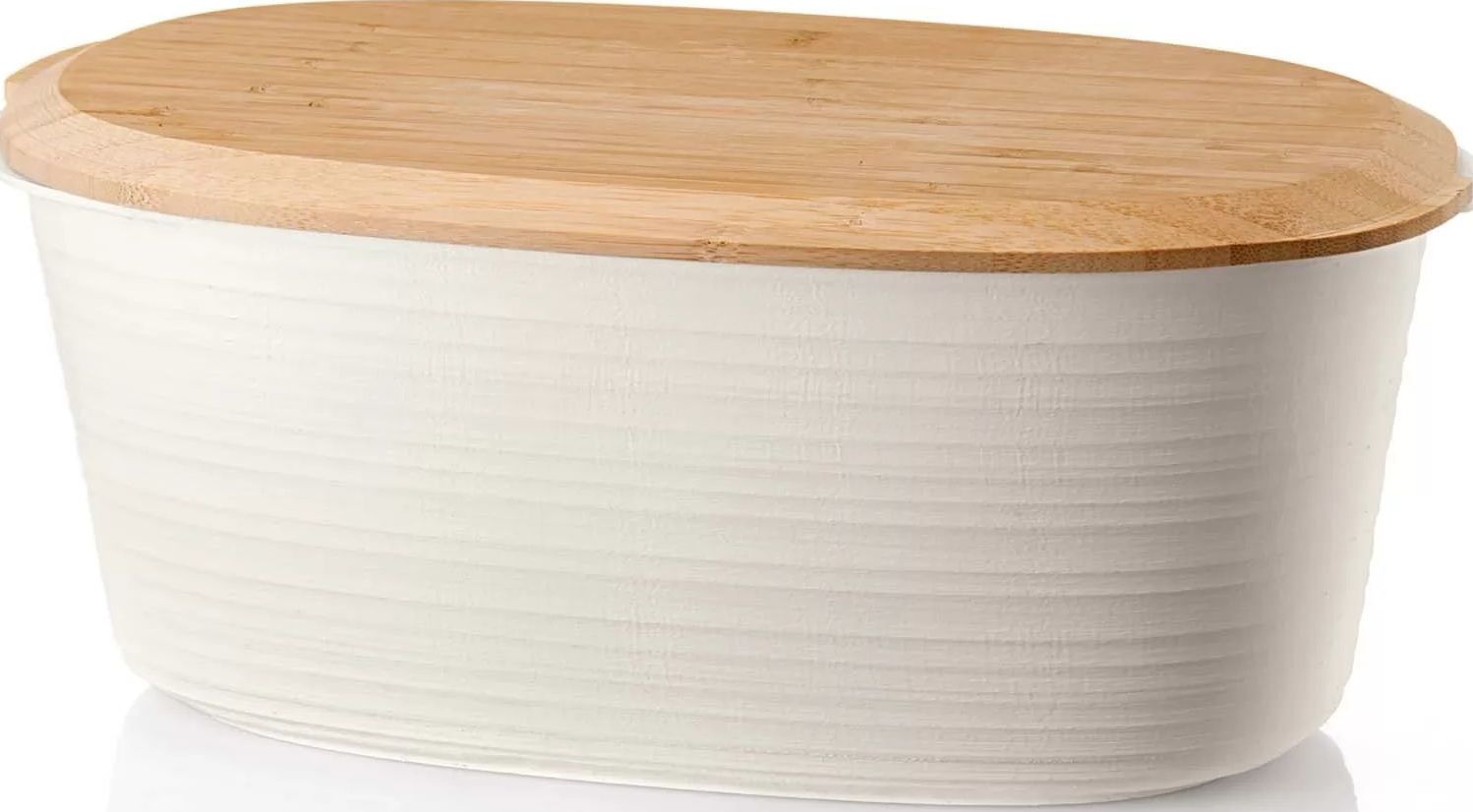 Pojemnik na pieczywo Tierra mlecznobiały z recyklingu