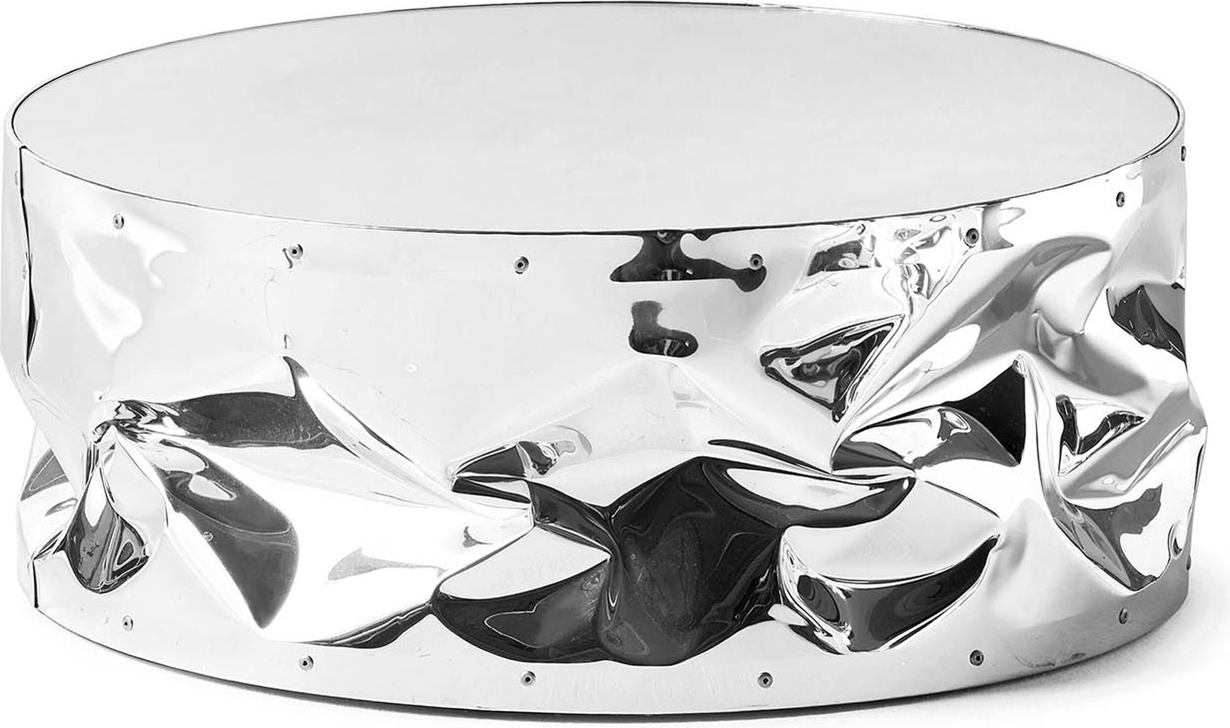 Stolik kawowy Tab U 60 cm srebrny