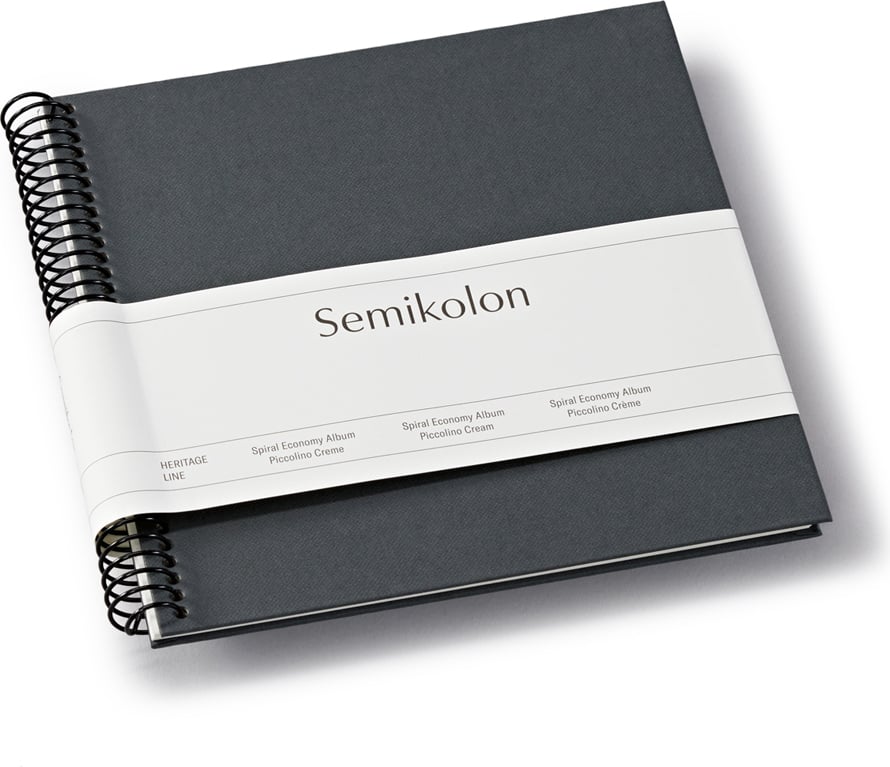 Album na zdjęcia Uni Economy mały ciemnoszary z białymi kartami