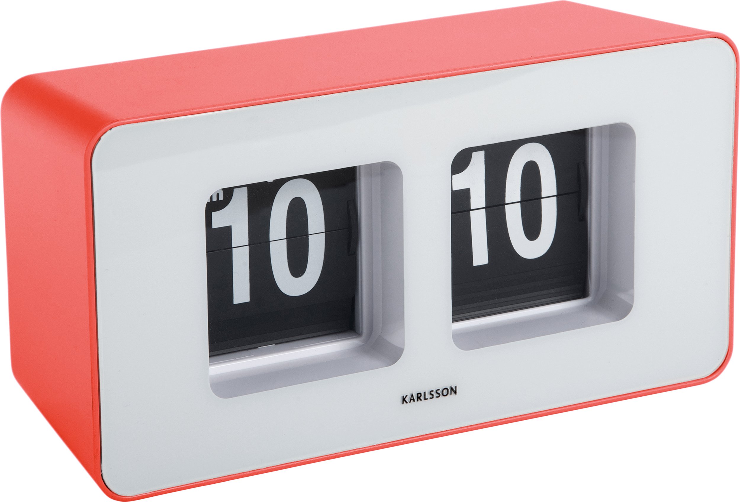 Zegar ścienny lub stołowy Funky Flip czerwony