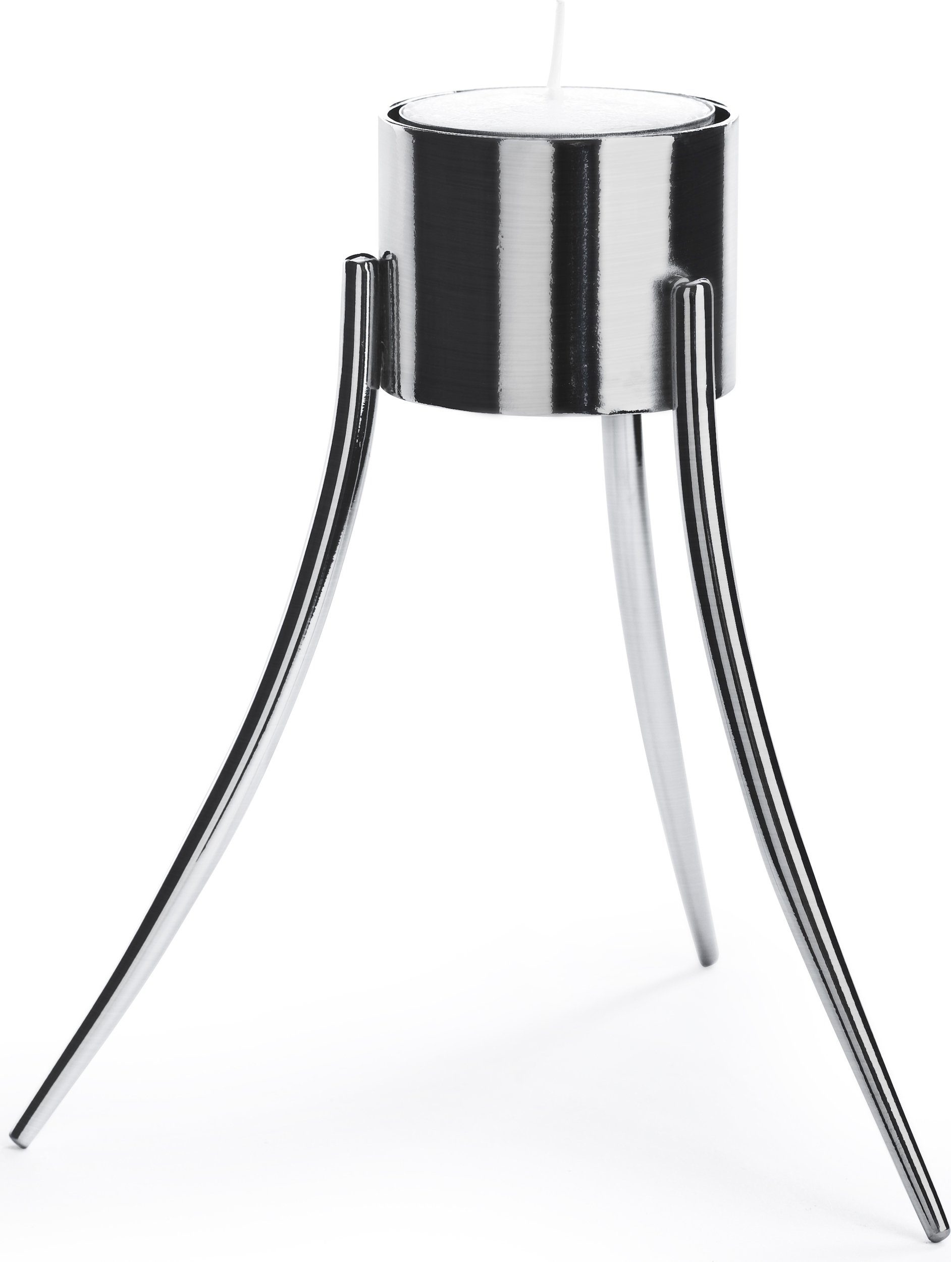 Świecznik Born in Sweden stal szczotkowana