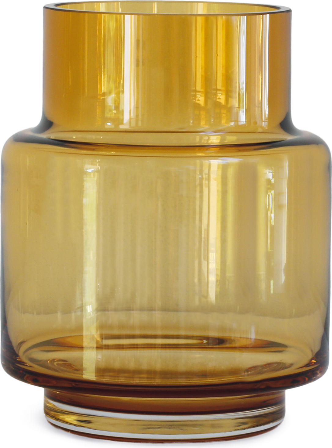 Wazon lub świecznik Hurricane No.53 bursztynowy