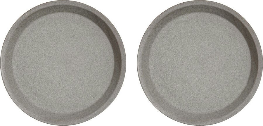 Talerze śniadaniowe Yuka 22 cm szare 2 szt.
