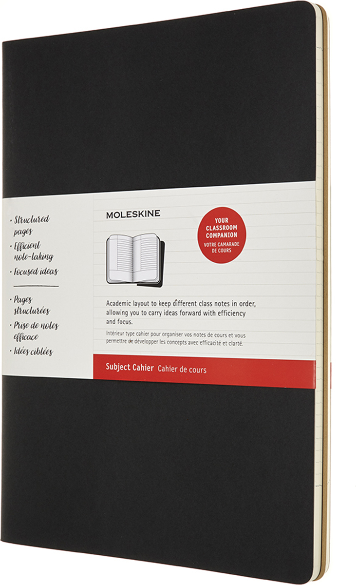 Zeszyty Moleskine Subject Cahier A4 160 stron czarny i brązowy miękka oprawa 2 szt.