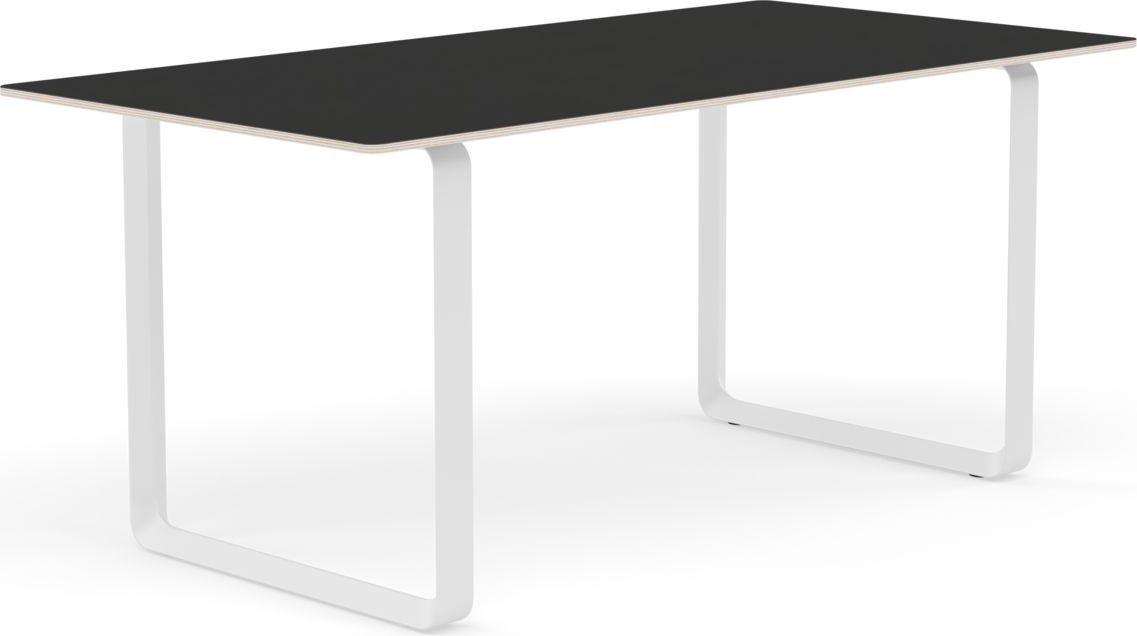 Stół Muuto 170 x 85 cm czarny nogi białe