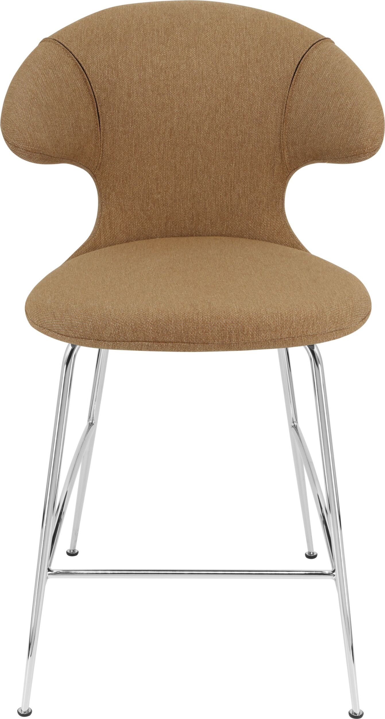 Krzesło Time Flies 102 cm brązowe na chromowanych nogach