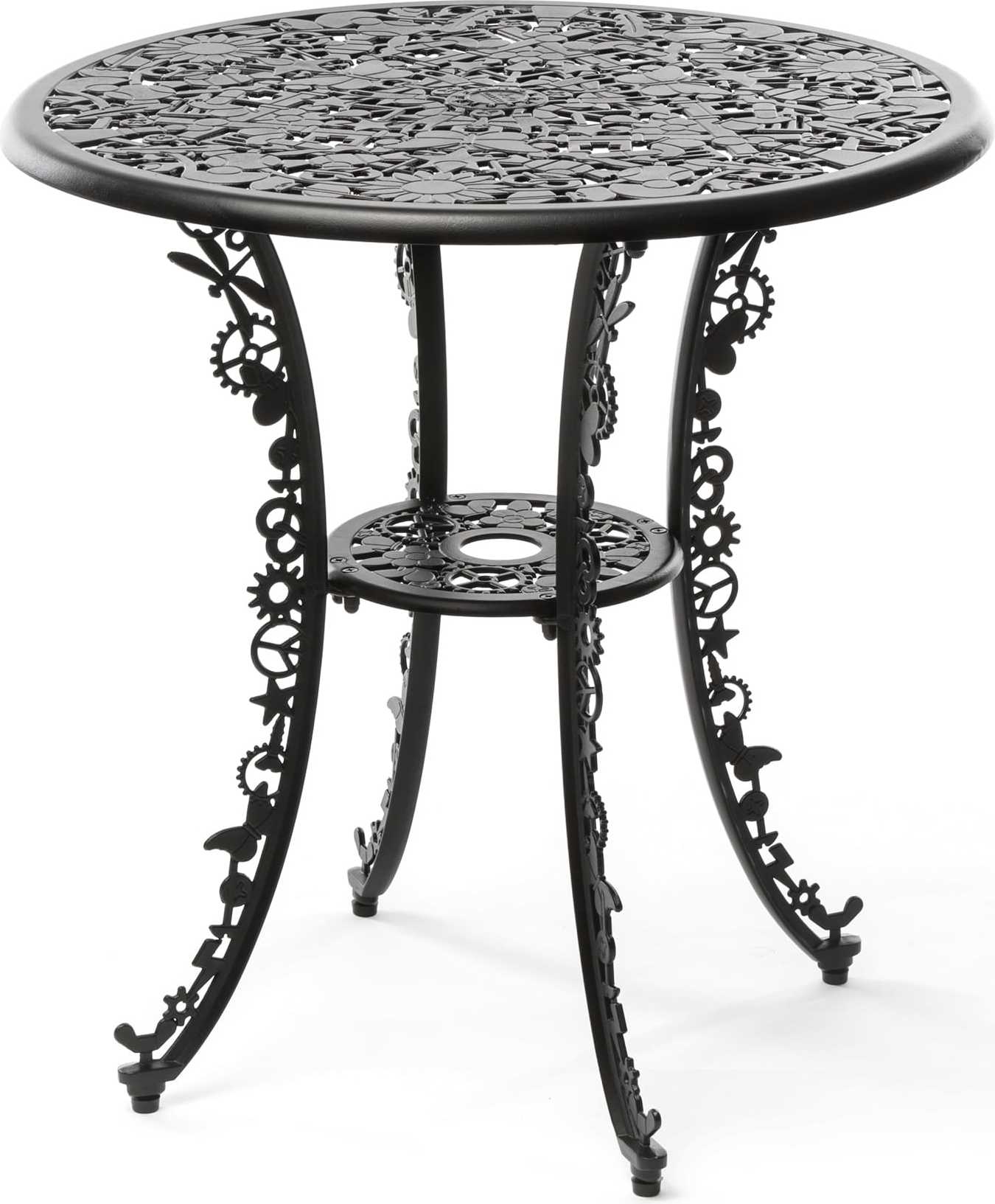 Stolik ogrodowy Industry okrągły czarny