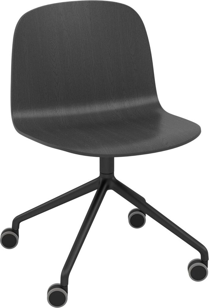 Krzesło na kółkach Visu Wide Swivel czarne