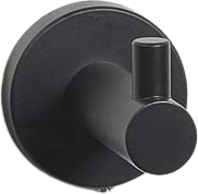 Haczyk ścienny Sten czarny