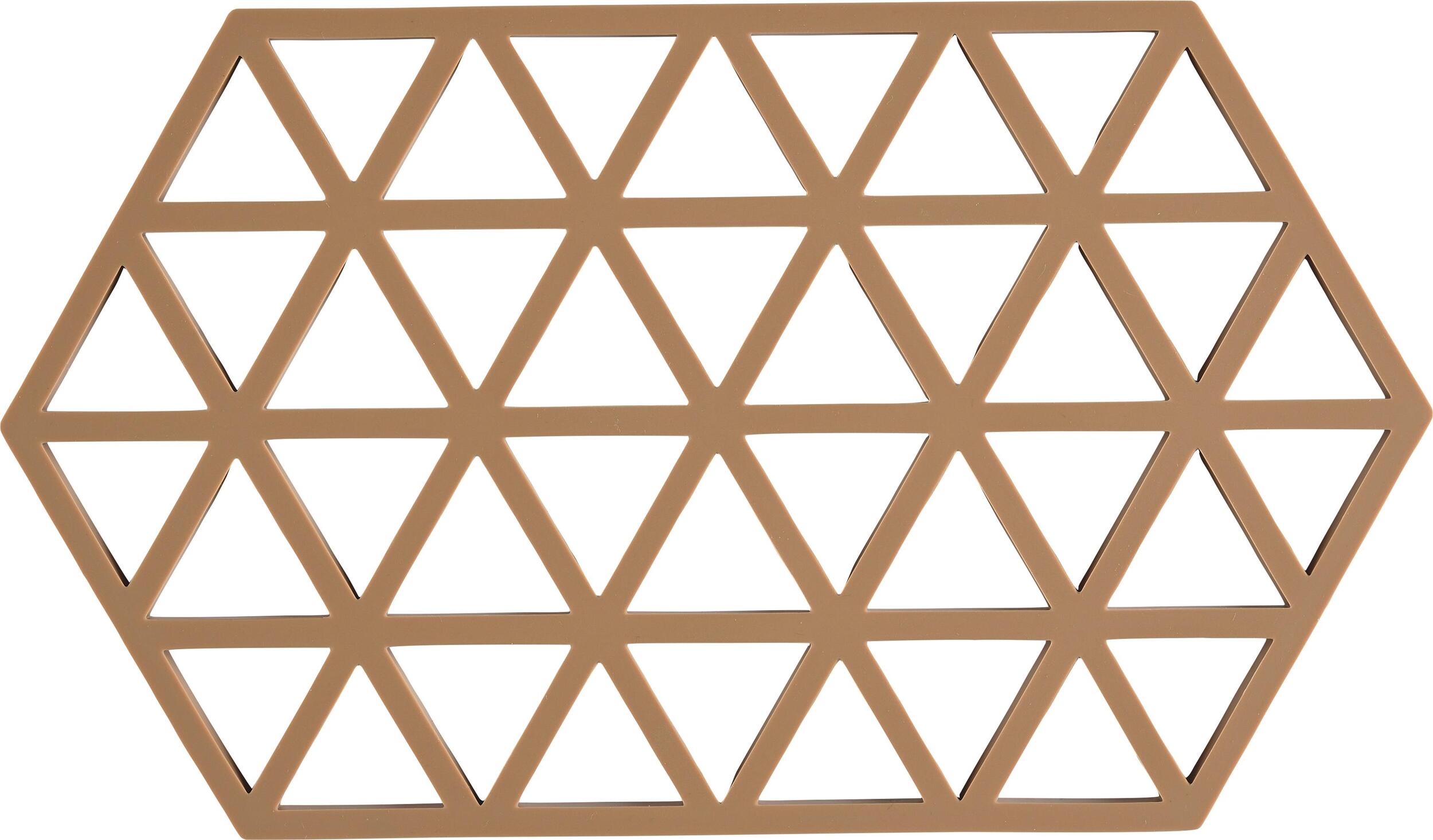 Podstawka pod gorące naczynia Triangles 24 cm terakota